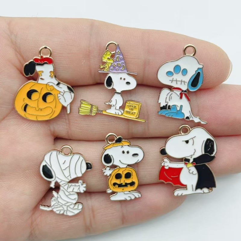 Jewelry Making - 10 Stück Niedliche Halloween Cartoon Welpen
