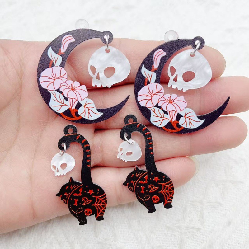 Jewelry Making - 10 Stück Halloween-Schmuck aus Acryl mit