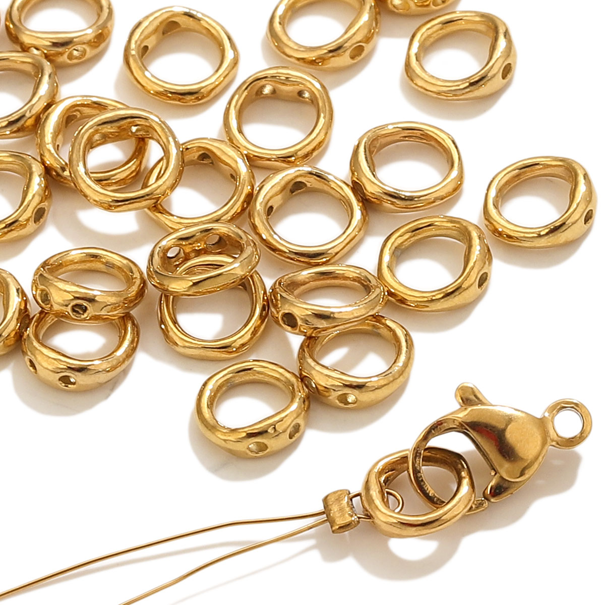 Jewelry Making Essentials - 20 Stück Edelstahl-Verschlüsse Endverbinder Haken für
