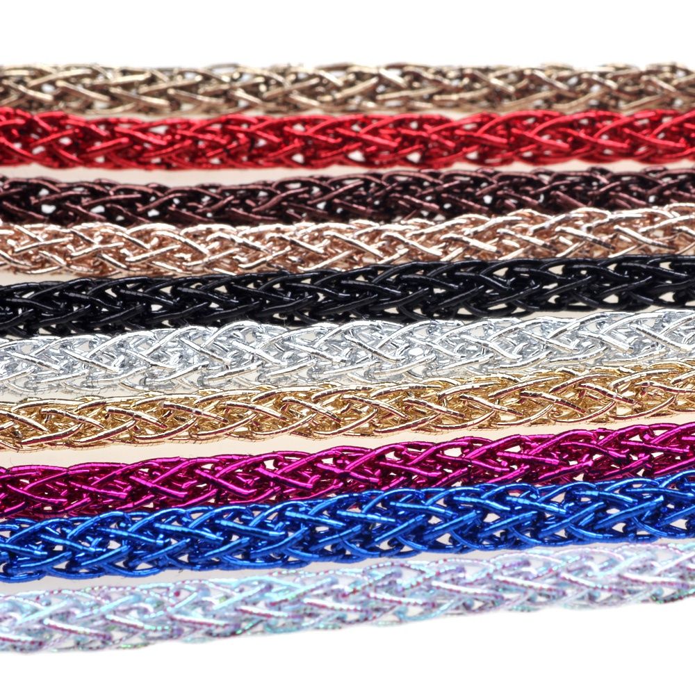 Knotting Cord Silk - OlingArt 4mm 5 mt/los Gold Silber