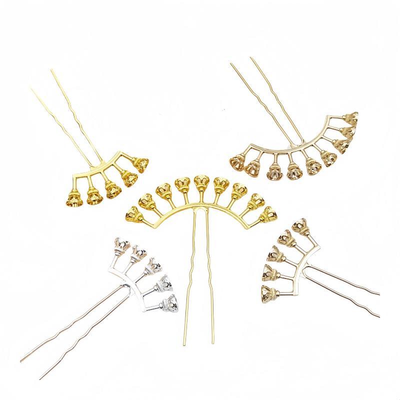 Jewelry Making Beads - Legierungsbögen für Haarnadelrohlinge mit mehreren Perlenbefestigungen,