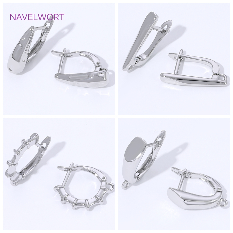 Jewelry Making Essentials - 18K vergoldete, glatte Ohrringhaken, Ohrdrahthalterungen für