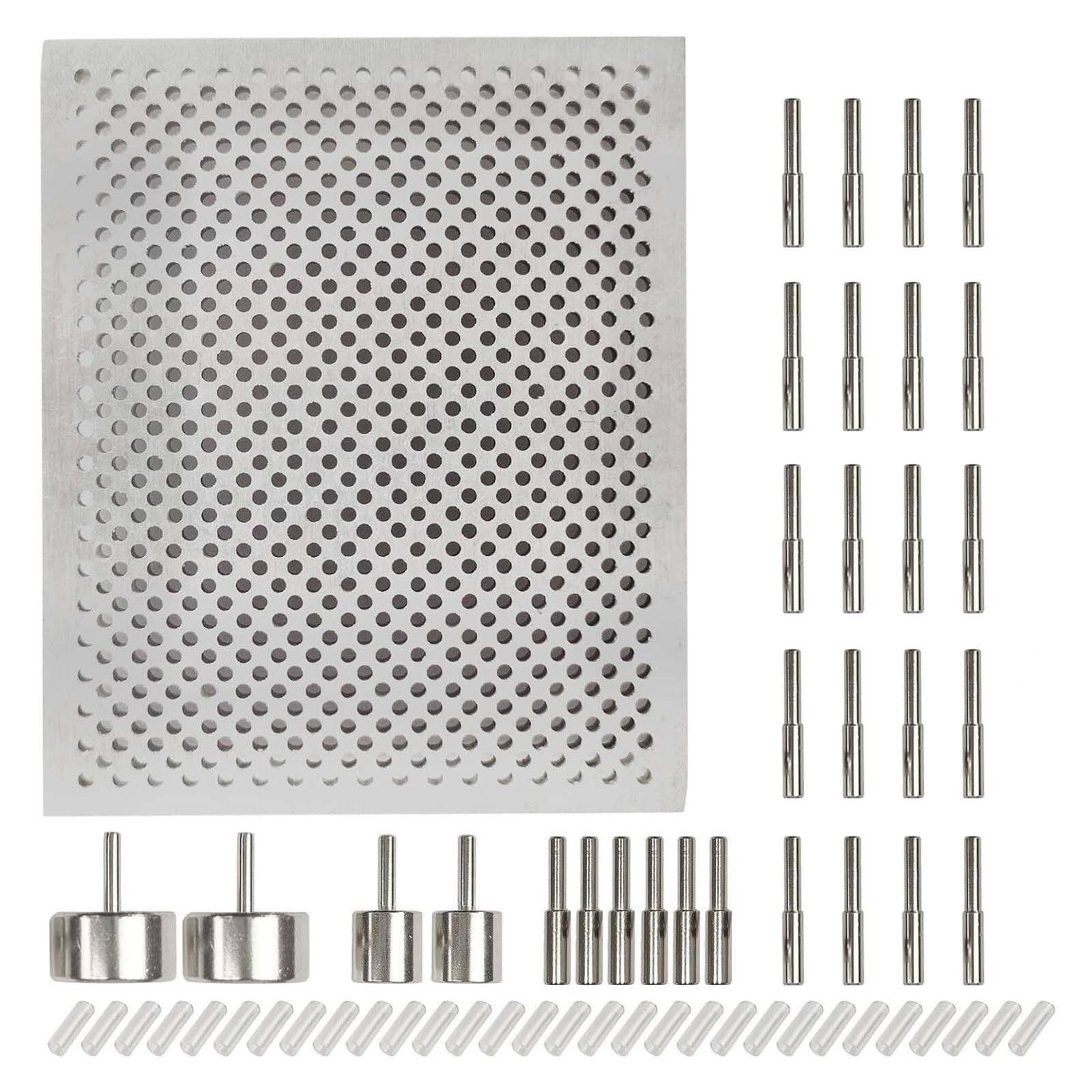 Wire Jewelry Making Jig - Aluminium-Drahtbiege-Set mit Verstellbaren Stiften Schmuckdraht-Biegewerkzeug für