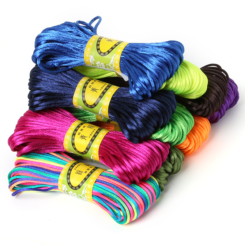 Knotting Cord Silk - 2,5mm 20m Satin Rattail Silk Macrame