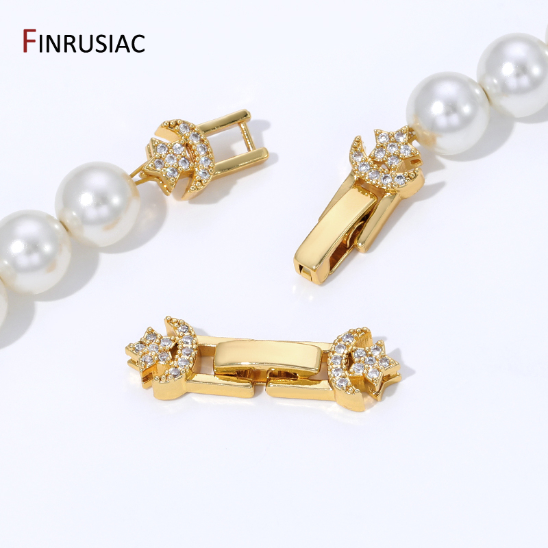 Jewelry Making Essentials - 18K vergoldeter Messing-Perlenverschluss, Verschlüsse für Armbänder,