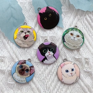 10 Stück Cartoon-Tier-Katzen-E – Jewelry Making Bewertung und Preis