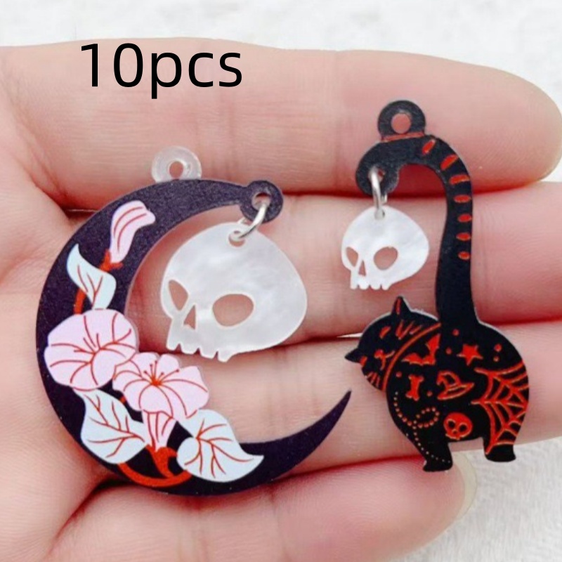 10 Stück Halloween-Schmuck aus – Jewelry Making Bewertung und Preis