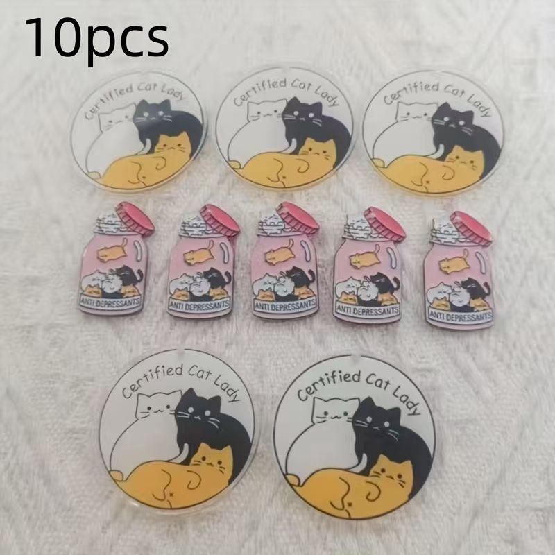 10 Stück niedliche Katzenanhän – Jewelry Making Bewertung und Preis