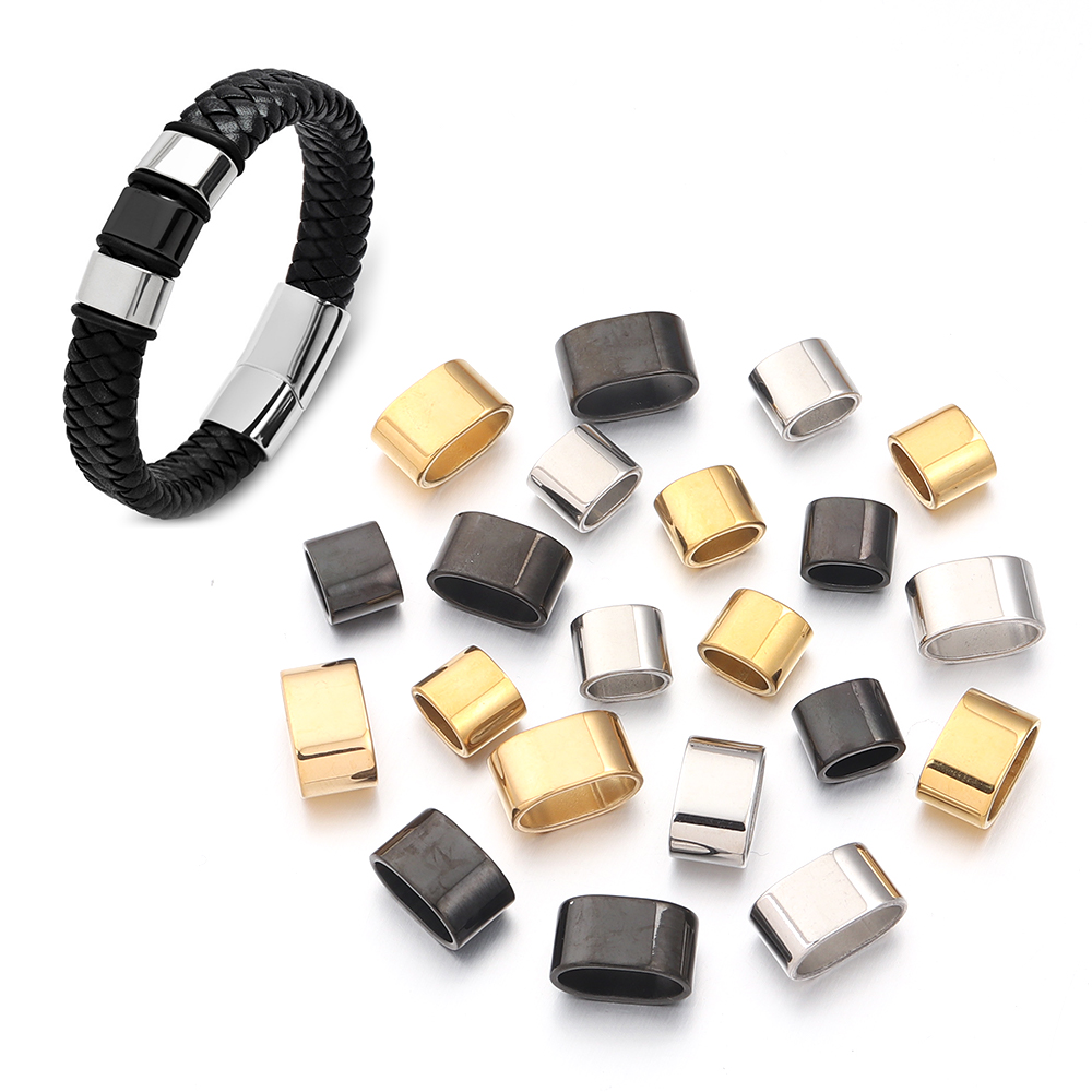 6 Stück flache Edelstahl-Rohr- – Jewelry Making Beads Bewertung und Preis
