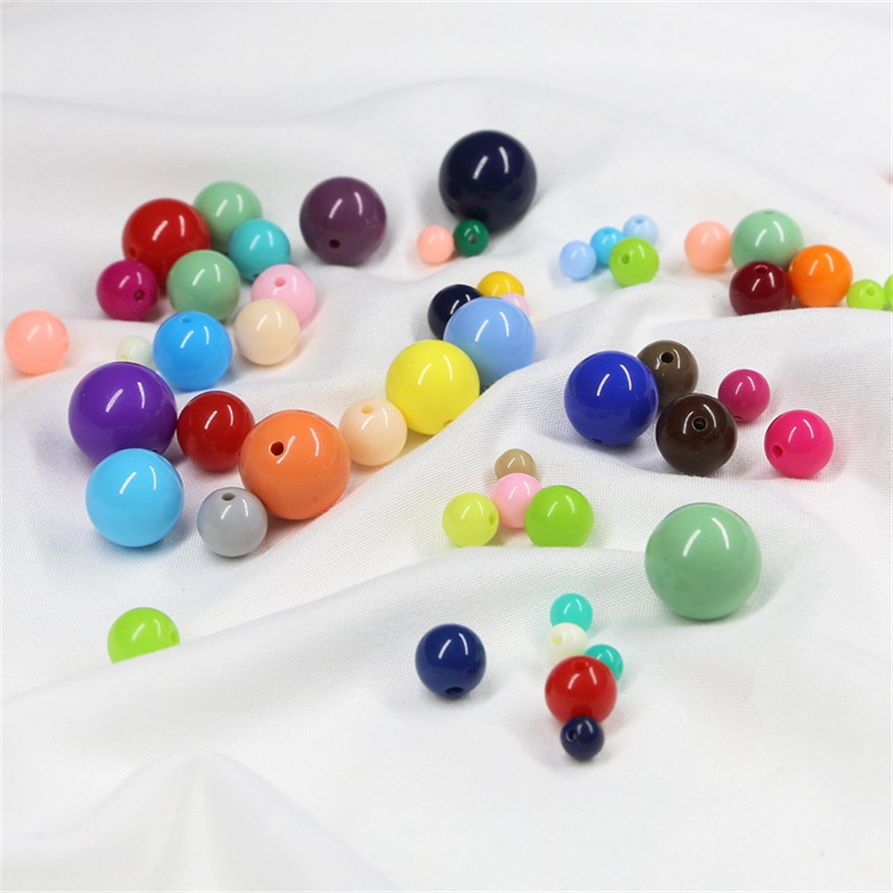 Lose Kugeln, 500 g, runde Acry – Jewelry Making Beads Bewertung und Preis