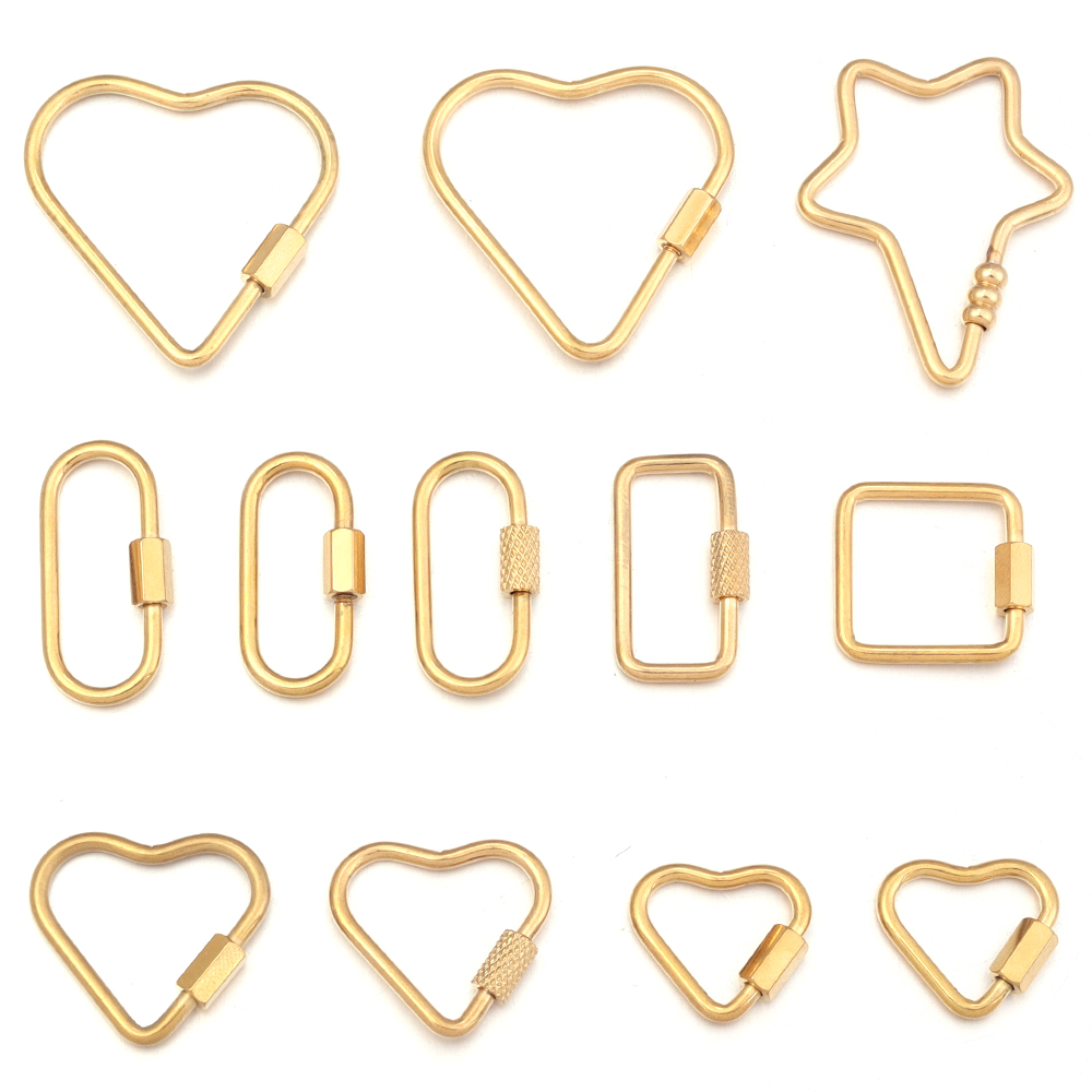 2pcs Gold Edelstahl Herz Schra – Jewelry Making Essentials Bewertung und Preis