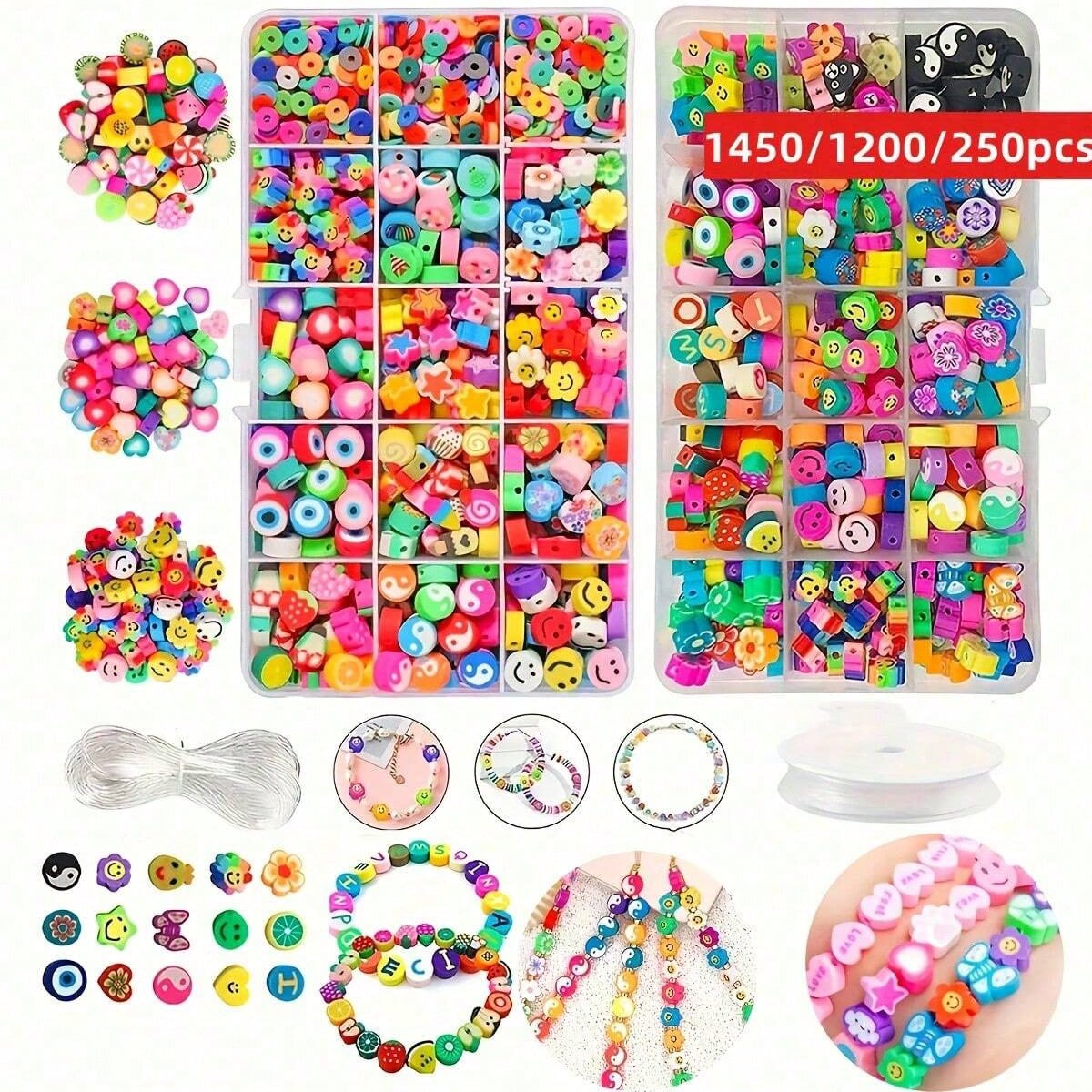 1450/1200/250 Stück Polymer Cl – Jewelry Making Organizer Bewertung und Preis