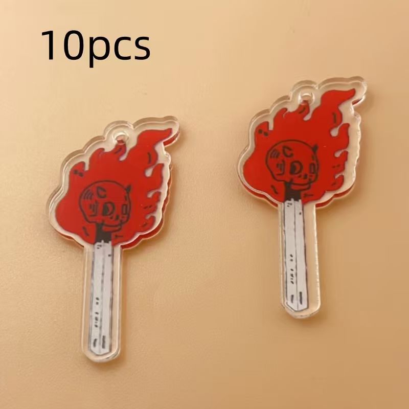 10 Stück Acryl-Totenkopf-Anhän – Jewelry Making Bewertung und Preis