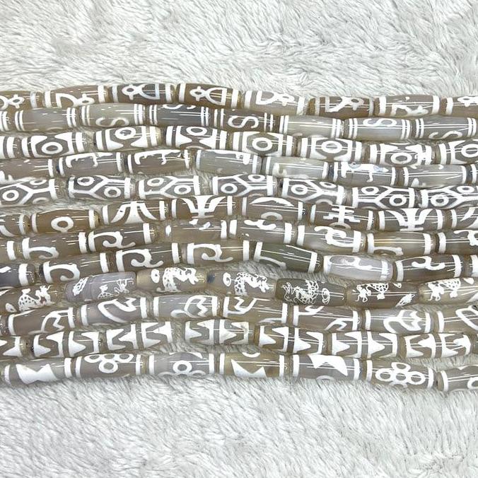30 mm weiße tibentan 12 Muster – Jewelry Making Store Bewertung und Preis
