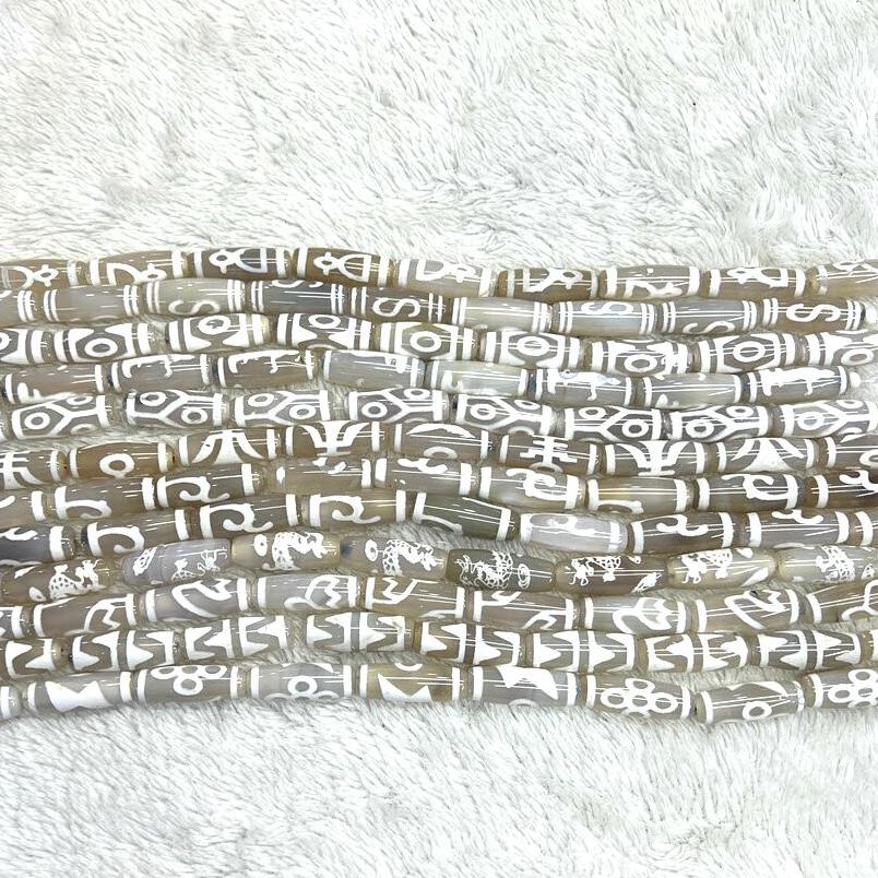 30 mm weiße tibentan 12 Muster – Jewelry Making Store Bewertung und Preis