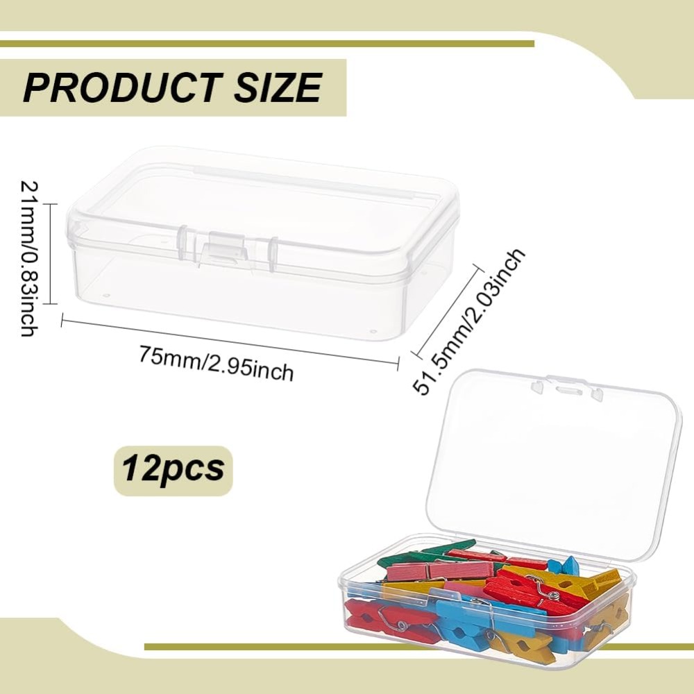 12 Packungen rechteckige PP-Ku – Jewelry Making Organizer Bewertung und Preis