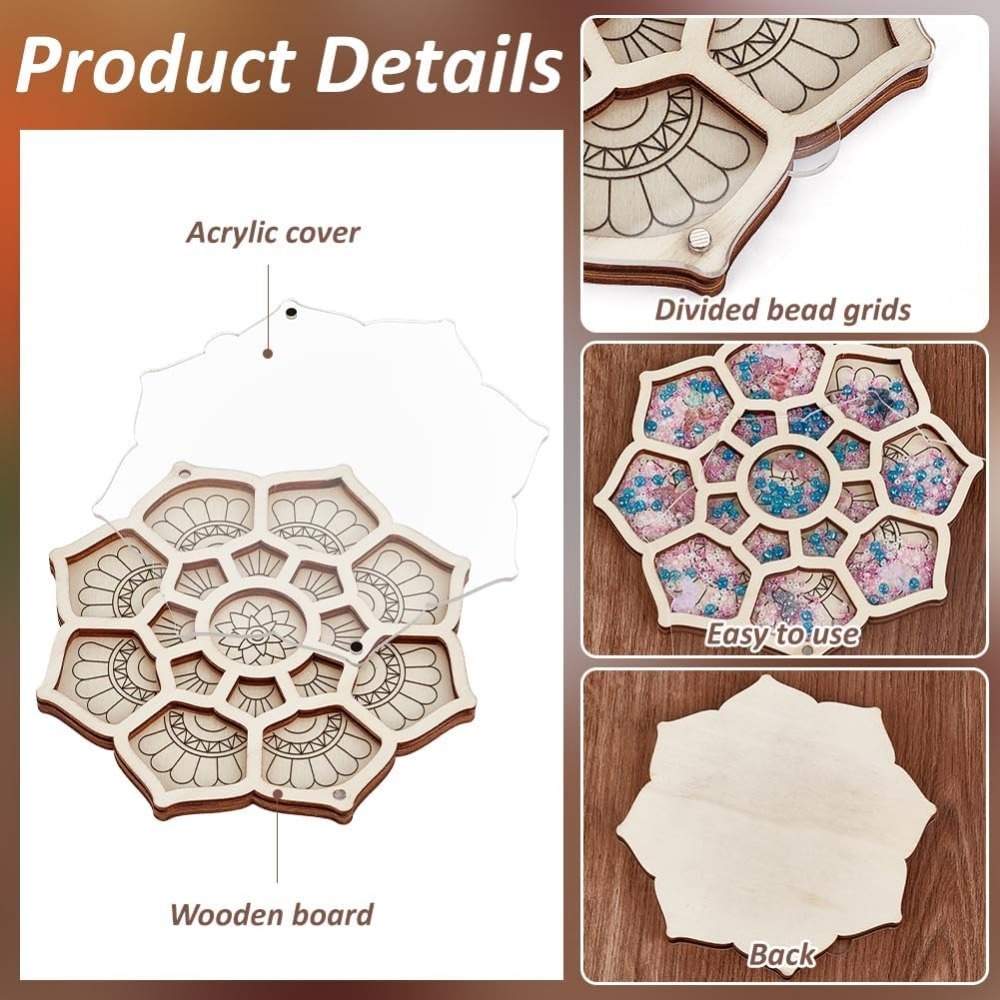 Holzperlen-Organizer, Tablett, – Jewelry Making Organizer Bewertung und Preis