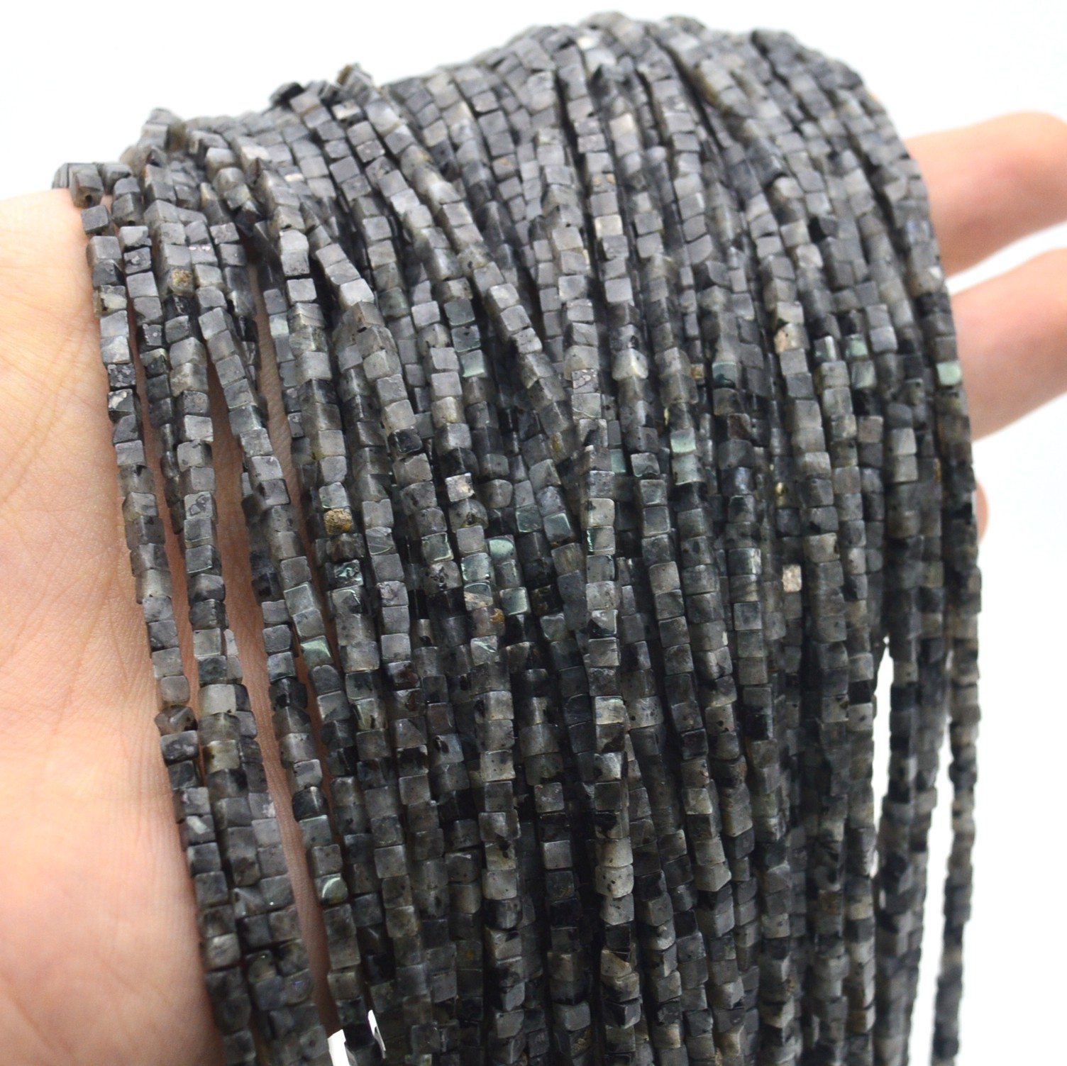 2mm 4mm Natürliche Grau Labrad – Jewelry Making Store Bewertung und Preis