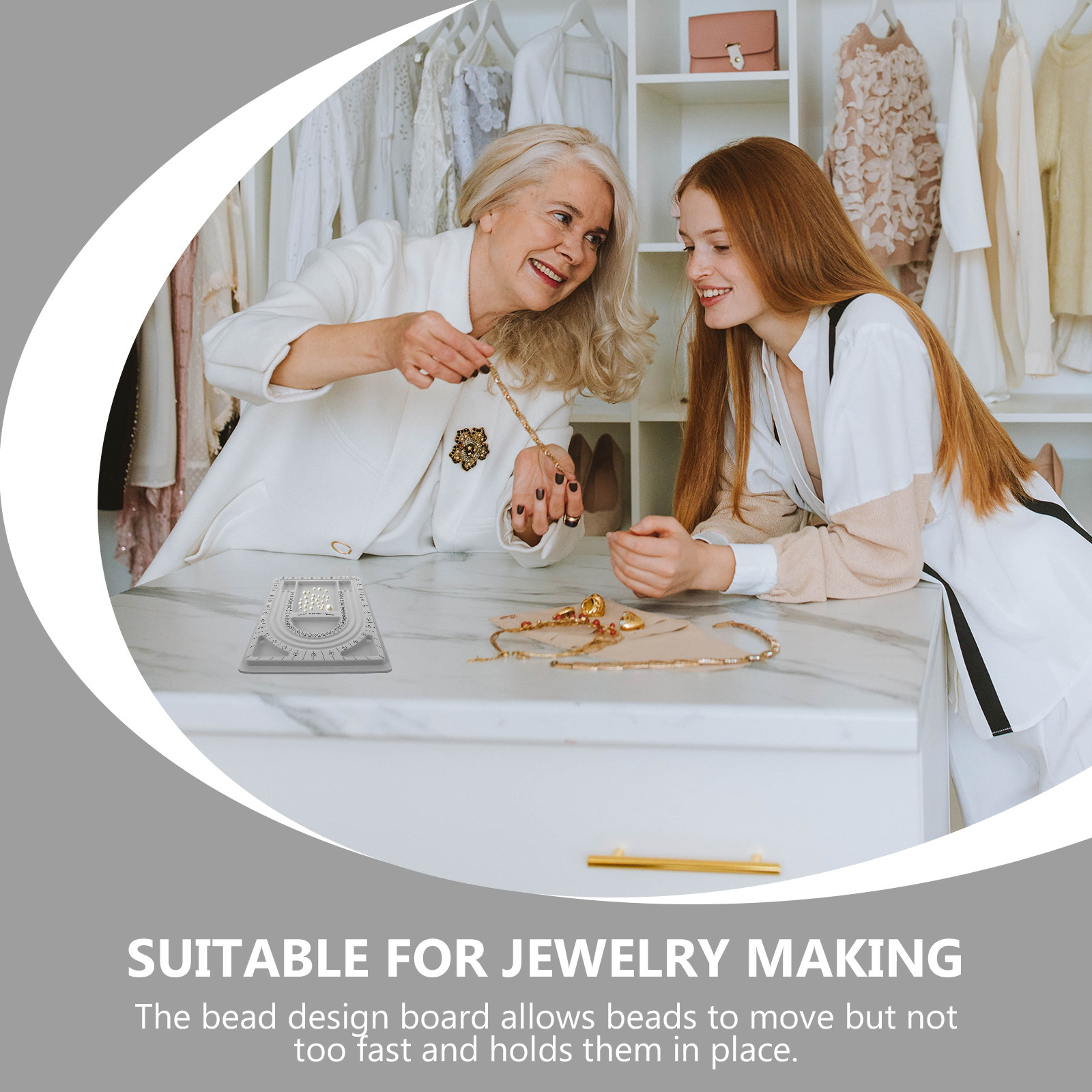 2er-Set Perlen-Designbrett Sch – Jewelry Making Organizer Bewertung und Preis