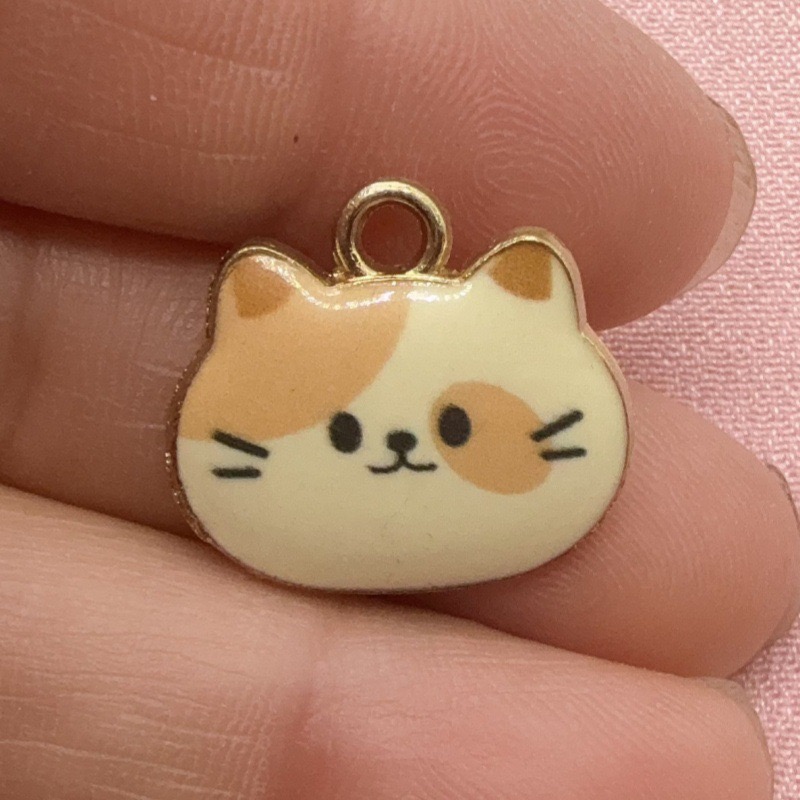 12 Stück bedruckte Katzenkopf- – Jewelry Making Bewertung und Preis