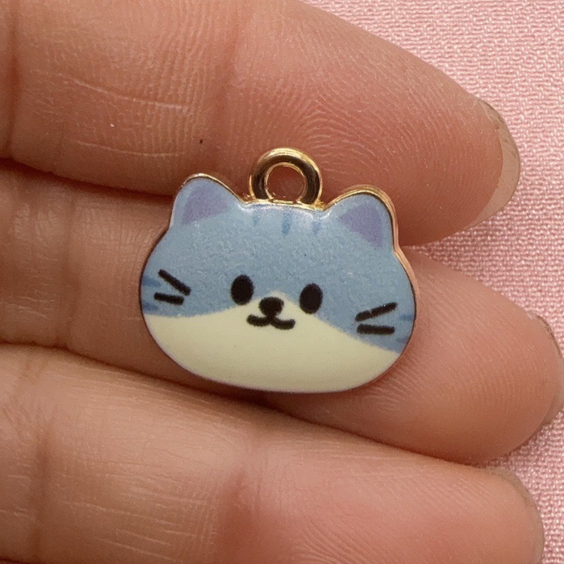 12 Stück bedruckte Katzenkopf- – Jewelry Making Bewertung und Preis