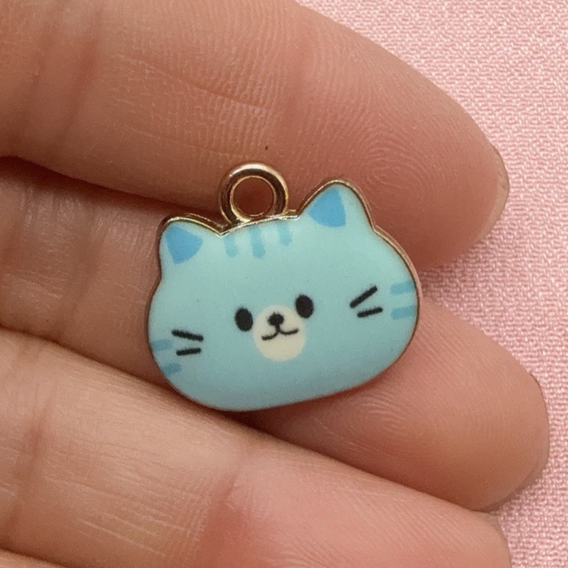 12 Stück bedruckte Katzenkopf- – Jewelry Making Bewertung und Preis