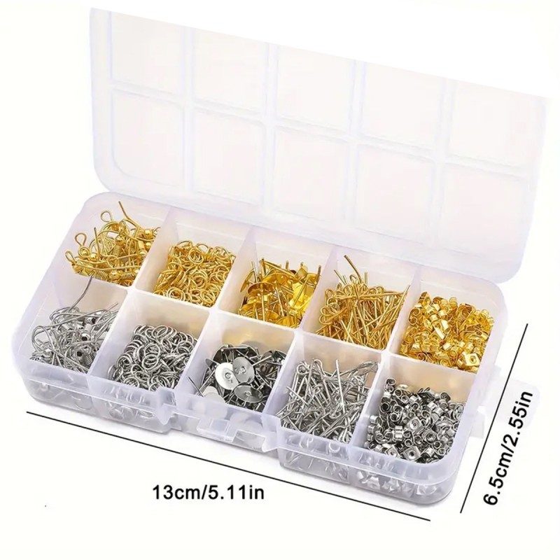 1 Set Box Ohrhaken Einzelschla – Jewelry Making Organizer Bewertung und Preis